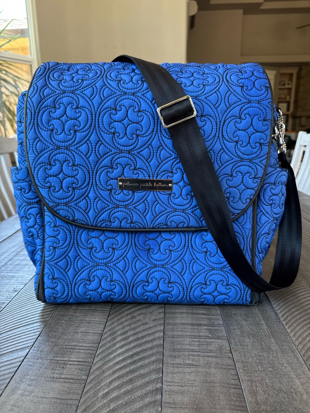 Petunia Pickle Bottom Westminster Quilted Crossbody Bag Shoulder Bag Diaper Bag